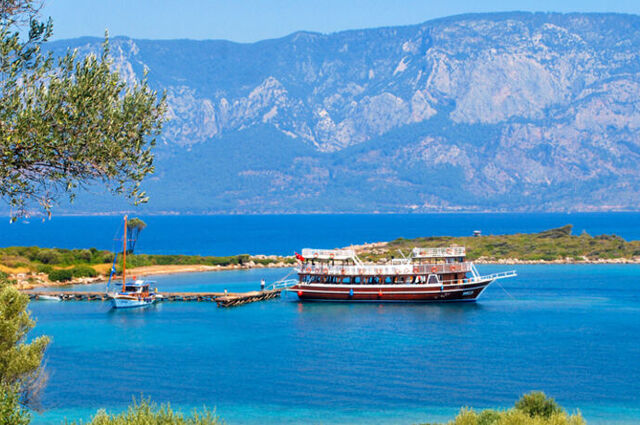 Akyaka'dan tekne turu .. Sedir Adası ve Kleopatra Plajı